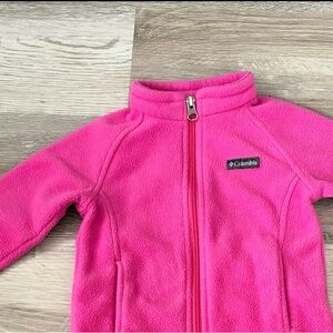 Columbia Hot Pink Full-Zip Fleece Jacket